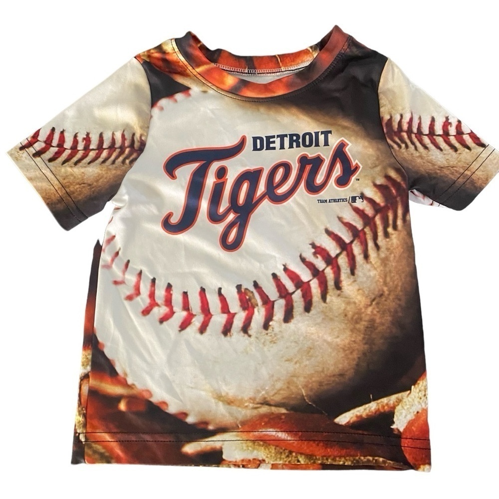 MLB Detroit Tigers Baseball Short Sleeve Novelty Tee Size 2T
